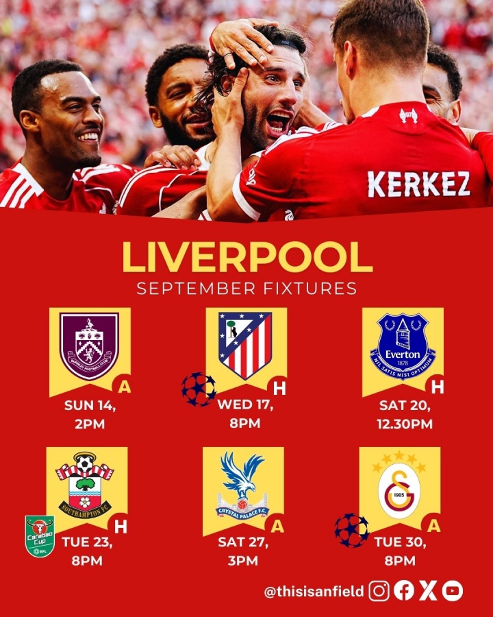 开云app下载-魔鬼赛程开启！利物浦9月下半月17天6赛，最后还要远征土耳其